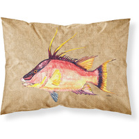 "Caroline's Treasures 8803PILLOWCASE Hog Snapper Moisture Wicking Fabric Standard Pillowcase, Large, Multicolor"