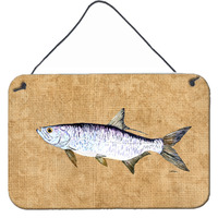 "Caroline's Treasures Tarpon Aluminum Metal Wall or Door Hanging Prints, 8 x 12"""