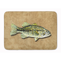 "Caroline's Treasures Small Mouth Bass Floor Mat, 19"" x 27"", Multicolor"