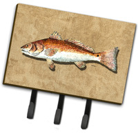 "Caroline's Treasures 8807TH68 Red Fish Leash or Key Holder, Large, Multicolor"