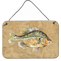 "Caroline's Treasures Croppie Aluminum Metal Wall or Door Hanging Prints, 8 x 12"""