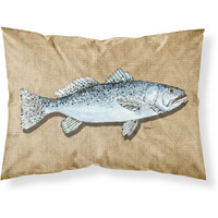 "Caroline's Treasures 8809PILLOWCASE Speckled Trout Moisture Wicking Fabric Standard Pillowcase, Large, Multicolor"