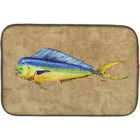 "Caroline's Treasures Dolphin Mahi Dish Drying Mat, 14"" x 21"", Multicolor"