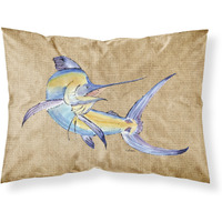 "Caroline's Treasures 8811PILLOWCASE Blue Marlin Moisture Wicking Fabric Standard Pillowcase, Large, Multicolor"