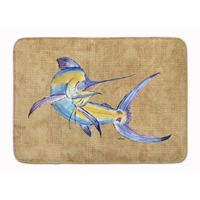 "Caroline's Treasures Blue Marlin Floor Mat, 19"" x 27"", Multicolor"