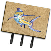 "Caroline's Treasures 8811TH68 Blue Marlin Leash or Key Holder, Large, Multicolor"