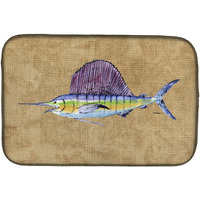 "Caroline's Treasures Swordfish Dish Drying Mat, 14"" x 21"", Multicolor"