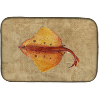 "Caroline's Treasures Blonde Ray Stingray Dish Drying Mat, 14"" x 21"", Multicolor"