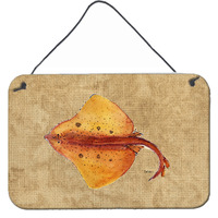 "Caroline's Treasures Blonde Ray Stingray Aluminum Metal Wall or Door Hanging Prints, 8 x 12"""