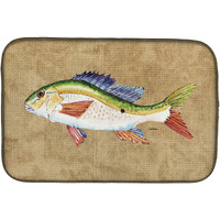 "Caroline's Treasures Rainbow Trout Dish Drying Mat, 14 X 21, Multicolor"