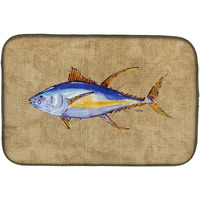 "Caroline's Treasures Tuna Fish Dish Drying Mat, 14"" x 21"", Multicolor"