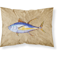 "Caroline's Treasures 8817PILLOWCASE Tuna Fish Moisture Wicking Fabric Standard Pillowcase, Large, Multicolor"