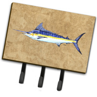 "Caroline's Treasures 8818TH68 Blue Marlin Leash or Key Holder, Large, Multicolor"