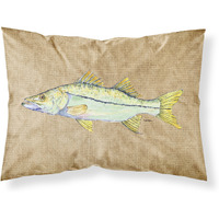 "Caroline's Treasures 8819PILLOWCASE Snook Moisture Wicking Fabric Standard Pillowcase, Large, Multicolor"