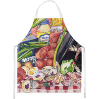 "Caroline's Treasures 8825-1APRON Gumbo and Potato Salad Apron, Large, Multicolor"