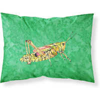 "Caroline's Treasures 8849PILLOWCASE Grasshopper On Green Moisture Wicking Fabric Standard Pillowcase, Large, Multicolor"