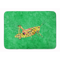 "Caroline's Treasures Grasshopper on Green Floor Mat, 19"" x 27"", Multicolor"