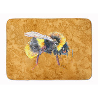 "Caroline's Treasures Bee on Gold Floor Mat, 19"" x 27"", Multicolor"