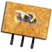 "Caroline's Treasures 8850TH68 Bee on Gold Leash or Key Holder, Large, Multicolor"
