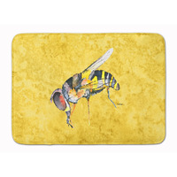 "Caroline's Treasures Bee on Yellow Floor Mat, 19"" x 27"", Multicolor"