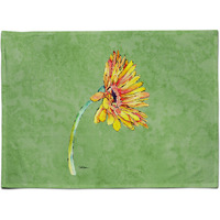 "Caroline's Treasures 8854PLMT Gerber Daisy Orange Fabric Placemat, Multicolor"