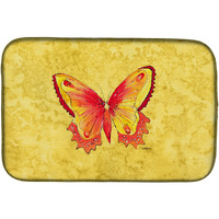 "Caroline's Treasures Butterfly Dish Drying Mat, 14"" x 21"", Multicolor"