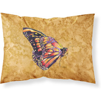 "Caroline's Treasures 8858PILLOWCASE Butterfly On Gold Moisture Wicking Fabric Standard Pillowcase, Large, Multicolor"