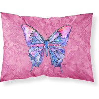 "Caroline's Treasures Butterfly on Pink Moisture Wicking Fabric Standard pillowcases, Large, Multicolor"