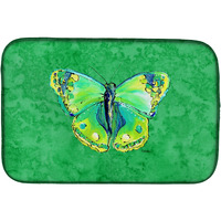 "Caroline's Treasures Butterfly Green Dish Drying Mat, 14"" x 21"", Multicolor"