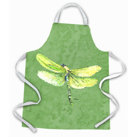 "Caroline's Treasures 8864APRON Dragonfly on Avocado Apron, Large, Multicolor"