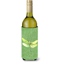 Dragonfly on Avacado Wine Bottle Beverage Insulator Beverage Insulator Hugger