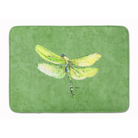 "Caroline's Treasures Dragonfly on Avacado Floor Mat, 19"" x 27"", Multicolor"