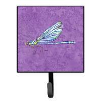 "Caroline's Treasures 8865SH4 Dragonfly On Purple Leash or Key Holder, Small, Multicolor"