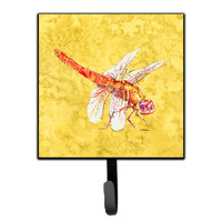 "Caroline's Treasures 8866SH4 Dragonfly On Yellow Leash or Key Holder, Small, Multicolor"