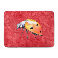 "Caroline's Treasures Lady Bug on Red Floor Mat, 19"" x 27"", Multicolor"