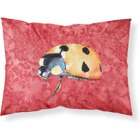 "Caroline's Treasures 8869PILLOWCASE Lady Bug On Red Moisture Wicking Fabric Standard Pillowcase, Large, Multicolor"