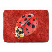 "Caroline's Treasures Lady Bug on Deep Red Floor Mat, 19"" x 27"", Multicolor"
