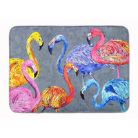 "Caroline's Treasures Flamingo Six Senses Floor Mat, 19"" x 27"", Multicolor"