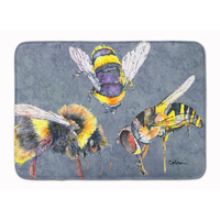 "Caroline's Treasures Bees Times Three Floor Mat, 19"" x 27"", Multicolor"