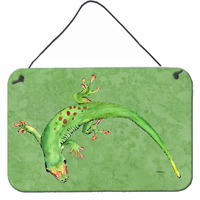 "Caroline's Treasures Gecko Aluminum Metal Wall or Door Hanging Prints, 8 x 12"""