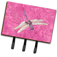 "Caroline's Treasures 8891TH68 Dragonfly on Pink Leash or Key Holder, Large, Multicolor"