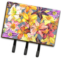 "Caroline's Treasures 8892TH68 Day Lilies Leash or Key Holder, Large, Multicolor"