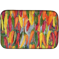 "Caroline's Treasures Hot Peppers Dish Drying Mat, 14"" x 21"", Multicolor"