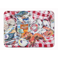 "Caroline's Treasures Blue Runner Gumbo Receipe Floor Mat, 19"" x 27"", Multicolor"