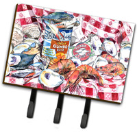 "Caroline's Treasures 8894TH68 Blue Runner Gumbo Recipe Leash or Key Holder, Large, Multicolor"