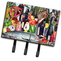 "Caroline's Treasures 8916TH68 Wine and Speckled Trout Leash or Key Holder, Large, Multicolor"