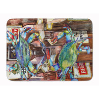 "Caroline's Treasures Blue Crabby New Orleans Beer Bottles, 19"" x 27"", Multicolor"