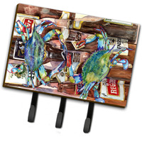 "Caroline's Treasures 8918TH68 Blue Crabby New Orleans Beer Bottles Leash or Key Holder, Large, Multicolor"