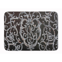 "Caroline's Treasures Ironwork Fence Floor Mat, 19"" x 27"", Multicolor"