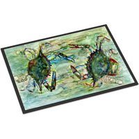 "Caroline's Treasures 8940JMAT Blue Crab Standoff Indoor or Outdoor Mat, 24 x 36"", Multicolor"